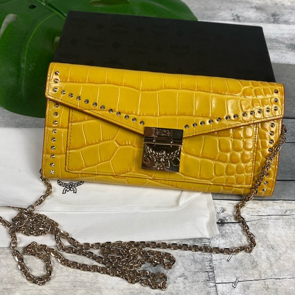 MCM Handbags - MCM golden mango large wallet purse bag crossbody
